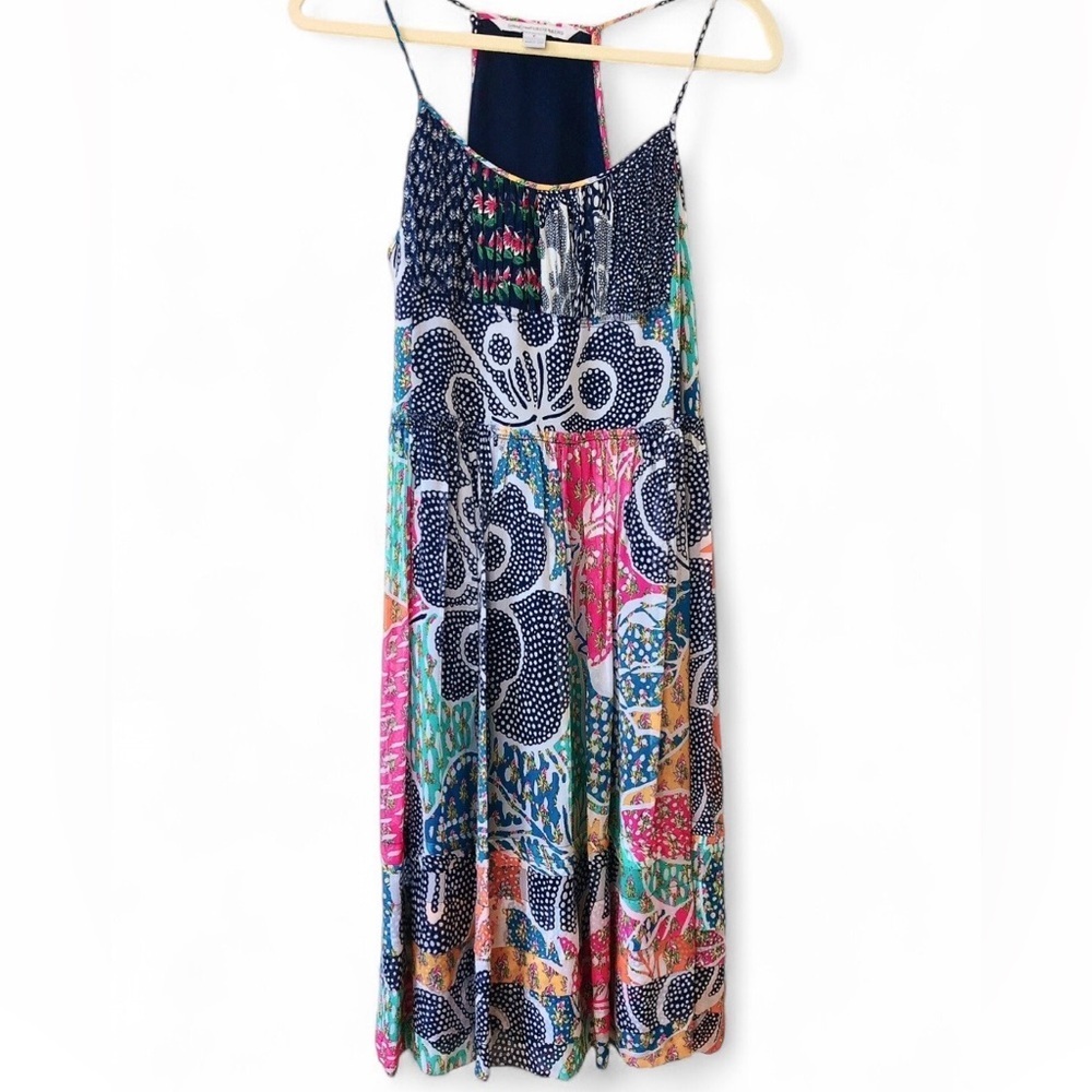 ❤️DVF Diane von Furstenberg “Flower Power Dream” Silk Sleeveless Summer Dress